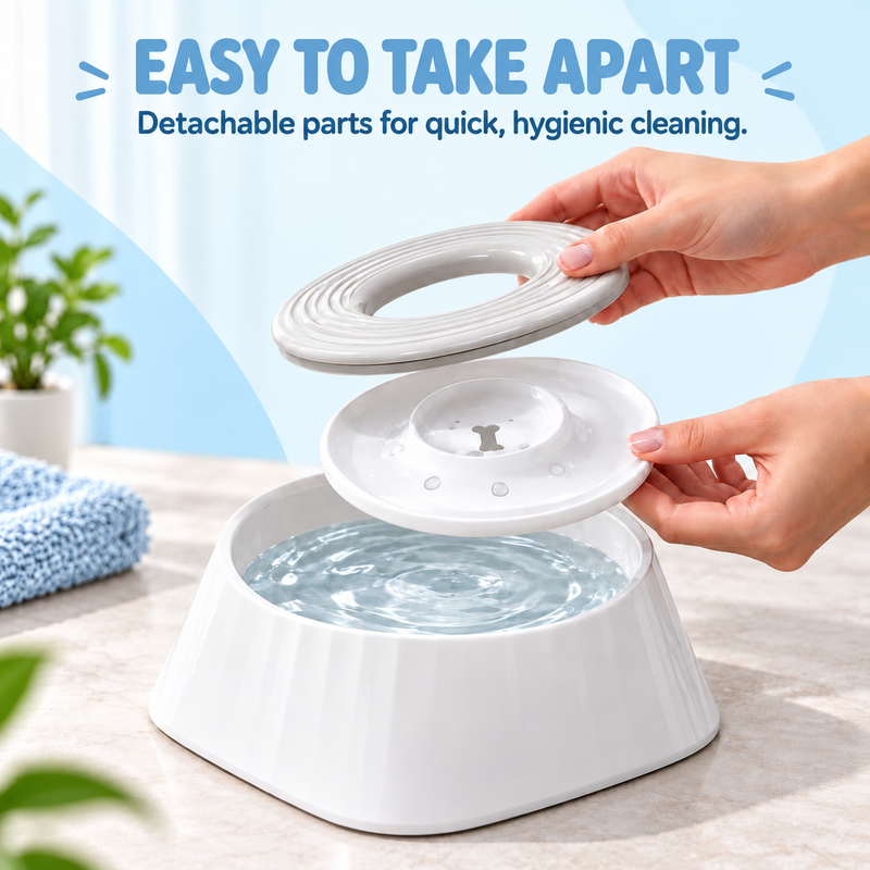 Water Bowl for Dogs | No-Spill Anti-Splash Design