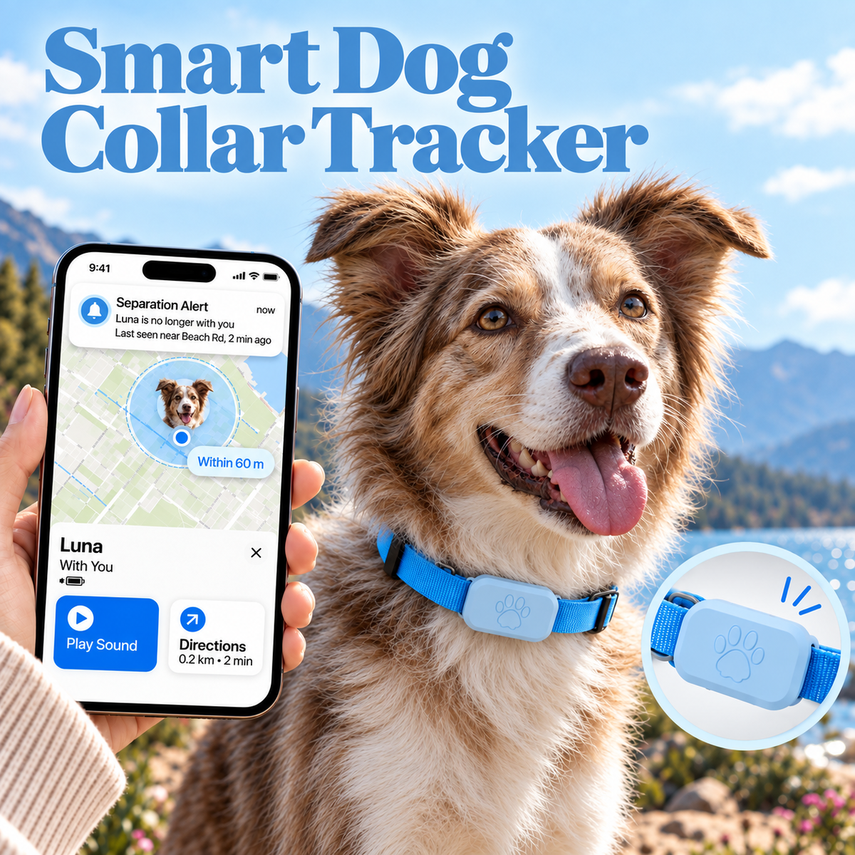 Tracking Device for Dogs | Smart Collar Tracker