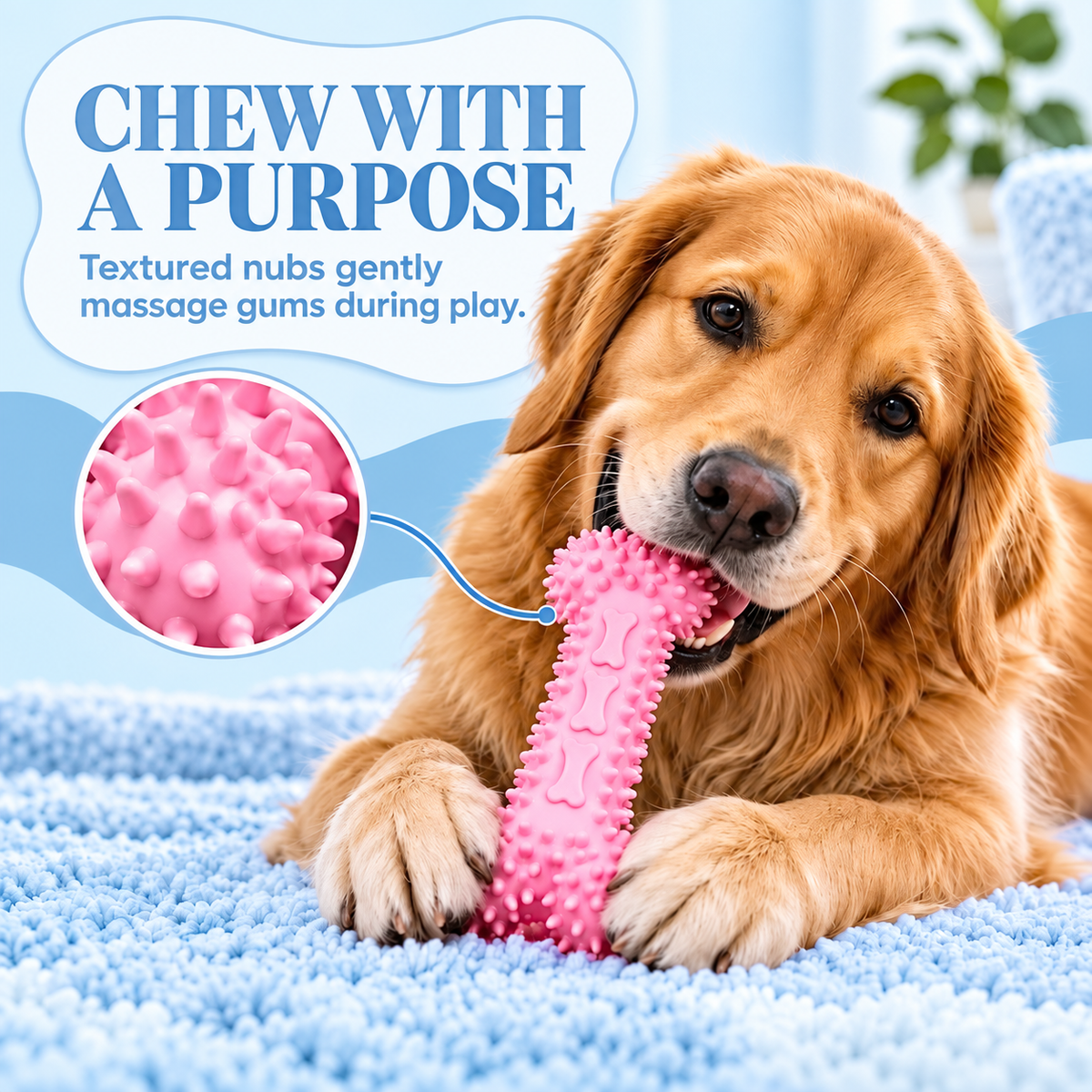 Dog Dental Chew Toy | Supports Cleaner Teeth Through Play
