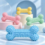 Dog dental chew toy showing textured bristles and chewing surface