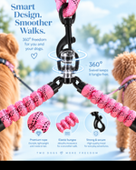 Dual Dog Leash | 360° No-Tangle Swivel